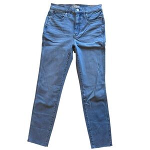 Madewell 10” High-Rise Skinny Crop Jeans W27 Raw Hem Magic Pockets NWT